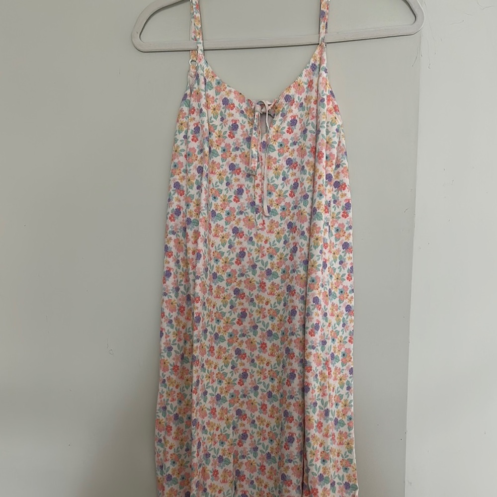Zara Floral Spaghetti Strap Dress